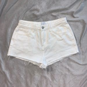 Princess Polly white shorts